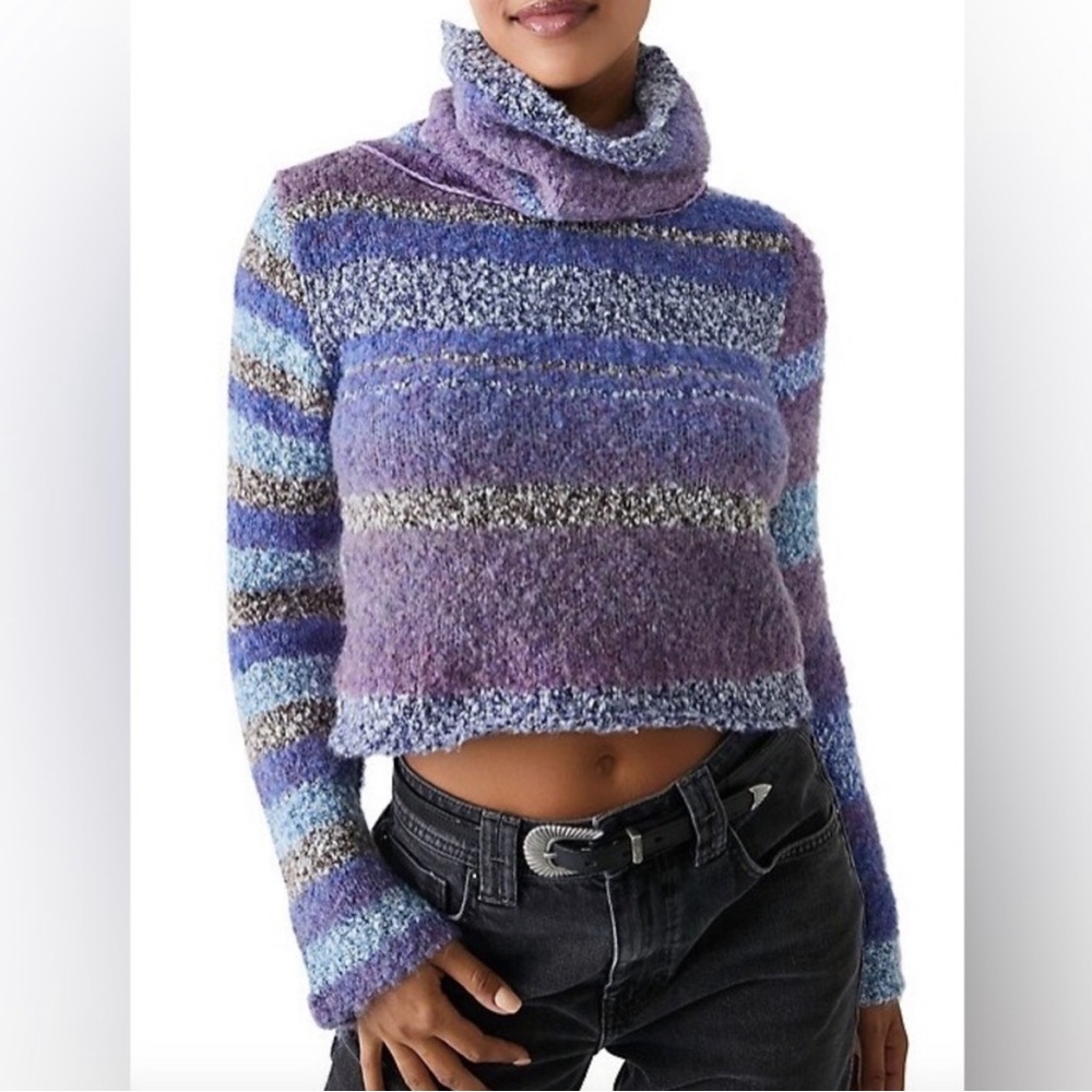 Free People Cropped Turtleneck
